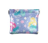 Piccolo portamonete in pelle impermeabile mini astuccio cosmetico per donne ragazzi ragazze lavanda modello sirena Sisters Set bambini, Multicolore, 1 size, Moderno/adattabile