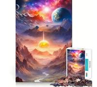 Piccolo puzzle a stella per ragazzi, 1000 pezzi, gioco di logica mentale, antistress, taglio preciso, regalo di Babbo Natale 38x26cm