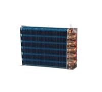 Piccolo radiatore senza guscio, condensatore, scambiatore di calore, frigorifero, scambiatore di calore, tubo di rame, aletta in alluminio, riga fredda del computer(2)