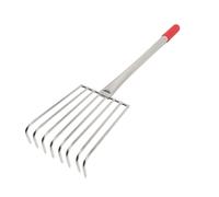Piccolo Rastrello Per Foglie Con Manico Da Giardinaggio Metallico