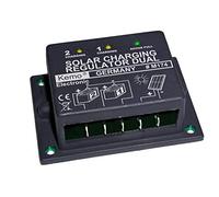 Piccolo regolatore di carica per Pannelli Solari e 1 o 2 Batterie, 12 V, 16 a