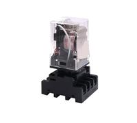 Piccolo relè elettromagnetico intermedio 2C 11 piedi ad alta potenza JTX-3C AC AC220V DC DC24V(3 groups -11 pin 24V DC relay+base)