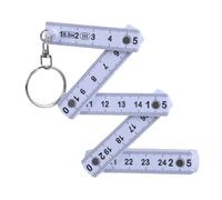 Piccolo righello pieghevole portachiavi 50 cm 10 volte portachiavi da viaggio a mano aggiornamenti per misure attive strumento di misurazione studente