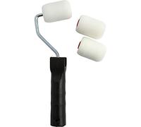 Piccolo rullo con manico, rulli per pittura, 1 set con 1 impugnatura e 3 rulli, larghezza: 5 cm