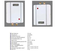 Piccolo Scaldabagno Thermoflow Elex 3,5 Kw Bassa Pressione sopra il Tavolo sotto [EEK: A]