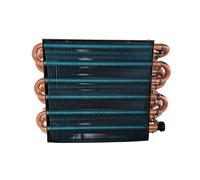 Piccolo Scambiatore di Calore Condensatore Refrigeratore Congelatore Raffreddato Ad Aria Raffreddato Ad Acqua con Finitura In Alluminio e Tubo di Rame