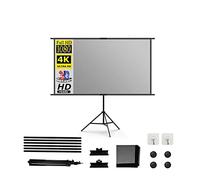 Piccolo schermo per proiettore Schermo for proiettore anti-luce con supporto 4K HD portatile for esterni for interni for presentazioni in ufficio notturne di film in cortile con design portatile(100 i