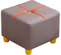 Piccolo sgabello quadrato impermeabile, piedini antiscivolo, impilabile in tessuto per soggiorno e camera da letto, versatile arredamento per la casa, 27,9 x 27,9 cm