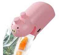 Piccolo sigillante, piccolo sigillante per borsa snack | Guarnizione di calore del sigillante piccola borsa - Cartone animato portatile della casa della casa della famiglia termica del sigillante