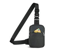 Piccolo Sling Borsa Crossover corpo petto borsa a spalla per uomini donne - FRID blocco tasca e cinghie regolabili Crossbody borsa, borse resistenti all'acqua bum per Runner allenamento escursionismo