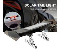 Piccolo Solare LED Auto Spoiler Posteriore Gt Auto Allarme Lampada Giri 4 Modi
