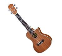 Piccolo Strumento Per Chitarra A Quattro Corde Con Superficie Opaca Per Ukulele Cutaway Con Corpo In Mogano Da 23/26 Pollici Ukulele Kit (Color : 23 inch)