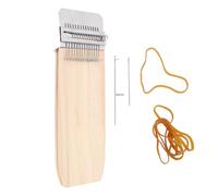 Piccolo strumento per tessitura, macchina per rammendare toppe lavorate a maglia con elastici ad ago e uncinetto, mini comoda macchina per maglieria per riparare rapidamente