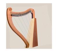 Piccolo Strumento Portatile Per Arpa A 19 Corde Per Principianti Con Mezza Chiave In Legno Originale A 19 Toni Con Accessori