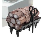 Piccolo supporto per legna da ardere, supporto per legna da ardere in miniatura, decorazione per stand di legna da ardere, decorazione per palcoscenico camino, accessori da cucina