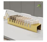 Piccolo supporto per piastrelle, per espositore in metallo, per piastrelle in ceramica, a 10 scomparti, per campioni di vendita al dettaglio, sottobicchiere per venditori (Gold)
