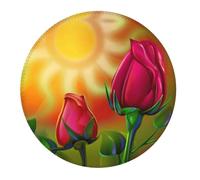 Piccolo tappetino per mouse da gaming, con base rotonda in gomma psichedelica, tappetino da scrivania con bordi cuciti, tappetino per mouse per laptop, tastiera PC, tappetino per mouse per lavoro