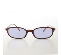 Piccolo Tartaruga Rettangolare Viola Lenti Occhiali da Sole Vintage - Bard