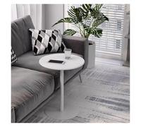 Piccolo tavolino moderno in metallo - uso multiuso: tavolini da divano, tavolini da bar all'aperto, tavolo per colazione, bistrot, per soggiorno, sala da pranzo, patio (48 x 56 cm)