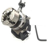 Piccolo tavolo rotante con mandrino indipendente da 70 mm e ganascia e...