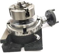 Piccolo tavolo rotante con mandrino indipendente da 70 mm e ganascia e...