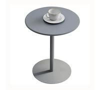 Piccolo tavolo rotondo in ferro per tè, caffetteria, soggiorno, tavolo angolare per reception, comodino, tavolo da esposizione informale, 40 x 50 cm, design elegante, uso versatile