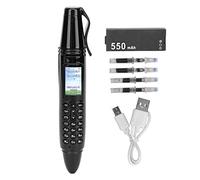 Piccolo Telefono Cellulare da 0,96 Pollici, Mini Penna con Clip Mini Telefono con Slot Doppia SIM 2G GSM, 5 Ore di Conversazione, Radio FM, Torcia Elettrica, Fotocamera, Mini
