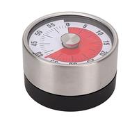 Piccolo timer meccanico visivo in acciaio inossidabile, timer di gestione del tempo timer visivo timer visivo meccanico rotondo retrò multifunzionale per cucina studio lavoro