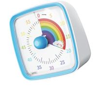 Piccolo timer visivo per imparare con il viso arcobaleno, visualizzazione visiva adatta ai bambini con design giocoso e strumento di gestione del tempo per adulti