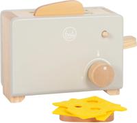 small foot Set con tostapane Grigio Tasty in Legno, Ruolo con Funzione Pop-up, Accessori per la Cucina Gioco, per Bambini dai 3 Anni, 12681, Colore Coloured