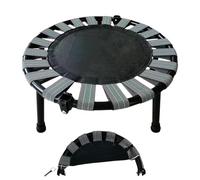Piccolo trampolino | Mini trampolino pieghevole | piccolo esercizio di rimbalzo indoor | silenzioso mini fitness con capacità di 74,8 kg, pieghevole indoor workout trampolino rimbalzo per casa