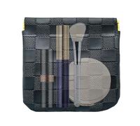 Piccolo trucco - Design ad anello con chiusura automatica | Organizzatore per il trucco da viaggio | Per donne ragazze signore mogli professionisti impegnati viaggi spose palestra matrimonio vacanze
