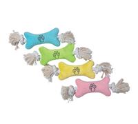 Piccolo Tuggers Piccolo Cucciolo Cane Giocattoli Peluche con Squeak Osso Corda