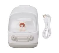 Piccolo umidificatore carino 350 ml a forma di autobus a forma di orso, ricarica USB, mini umidificatore portatile per scrivania, ufficio, camera da letto (bianco)