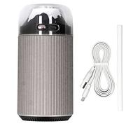Piccolo umidificatore con luce notturna da 300 ml, nebulizzatore portatile 2 in 1, mini umidificatore per auto USB con luce notturna per ufficio 5V (Grigio)