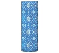 Piccolo vaso di fiori in plastica con caleidoscopio bohémien, motivo astratto, 30 cm, estetico, decorativo, per matrimonio, soggiorno, tavolo da pranzo
