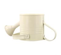 Piccolo vaso per irrigazione da giardino, in metallo, con spruzzatura (beige)