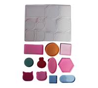 Piccolo vassoio del giocattolo del silicone della muffa per i monili della resina fatti a mano concetto unico del regalo per l'amante della casa piatto geometrico mestiere