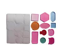 Piccolo vassoio del giocattolo del silicone della muffa per i monili della resina fatti a mano concetto unico del regalo per l'amante della casa piatto geometrico del silicone del commest