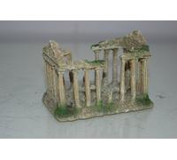Piccolo Vecchio Romano Tempio Greco Rovina Colonne Decorazione 9.5 x 6.5 CMS
