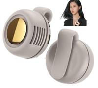 Piccolo ventilatore a clip, mini ventilatore portatile silenzioso senza pale con clip per cintura, ventilatori ricaricabili a mani libere con 3 velocità, ventilatori di raffreddamento indossabili per