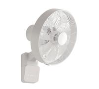 Piccolo Ventilatore da Parete con Telecomando Airos Eco Design Bianco 5 Livelli