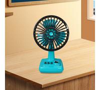 Piccolo ventilatore da scrivania dal design retrò, potente, portatile, a 3