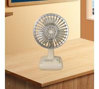 Piccolo ventilatore da scrivania dal design retrò, potente, portatile, a 3