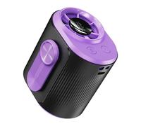 Piccolo ventilatore da scrivania indossabile con clip da cintura Ricarica USB 100 impostazioni di velocità adatto per sport all'aperto Spazio di lavoro interno ricaricabile ventilatore a clip in vita
