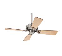 Piccolo Ventilatore da Soffitto con Cavo da Tirare Hunter Bayport 107 CM Nichel [EEK: Inaditato]