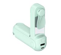 Piccolo ventilatore ricaricabile con forte velocità del vento integrato nella luce e supporto per telefono adatto per piccoli spazi di raffreddamento ventilatore portatile con varie impostazioni di