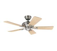 Piccolo Ventilatore Senza Lampada Hunter Seville II 112 CM Nichel Spazzolato [EEK: Inaditato]