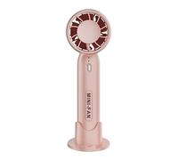 Piccolo Ventilatore, Ventilatore Personale Ventilatore Da Tavolo Ventilatore Manuale Ricaricabile Batteria Da 2000 MAh 3 Velocità Per Il Viaggio Verso Casa Compatto,Viaggi(Pink)