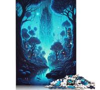 Piccolo villaggio nella giungla Puzzle da 1000 pezzi per adulti Puzzle difficili e stimolanti per bambini adulti 1000 pezzi (75x50 cm)